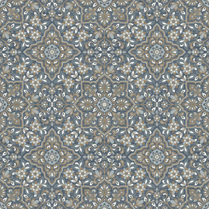 Noordwand Wallpaper Homestyle Portugese Tiles Brown and Blue