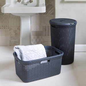 Curver Laundry Basket Style 45L Anthracite