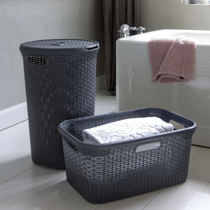 Curver Laundry Basket Style 45L Anthracite