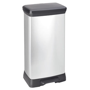 Curver Pedal Bin Deco 50 L Silver