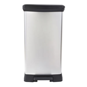 Curver Pedal Bin Deco 50 L Silver