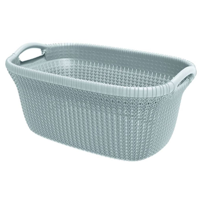 Curver Laundry Basket Knit 40L Light Blue