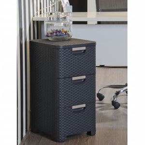 Curver Drawer Cabinet Style 3x14L Anthracite