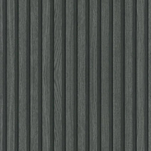 Noordwand Wallpaper Botanica Wooden Slats Black and Grey