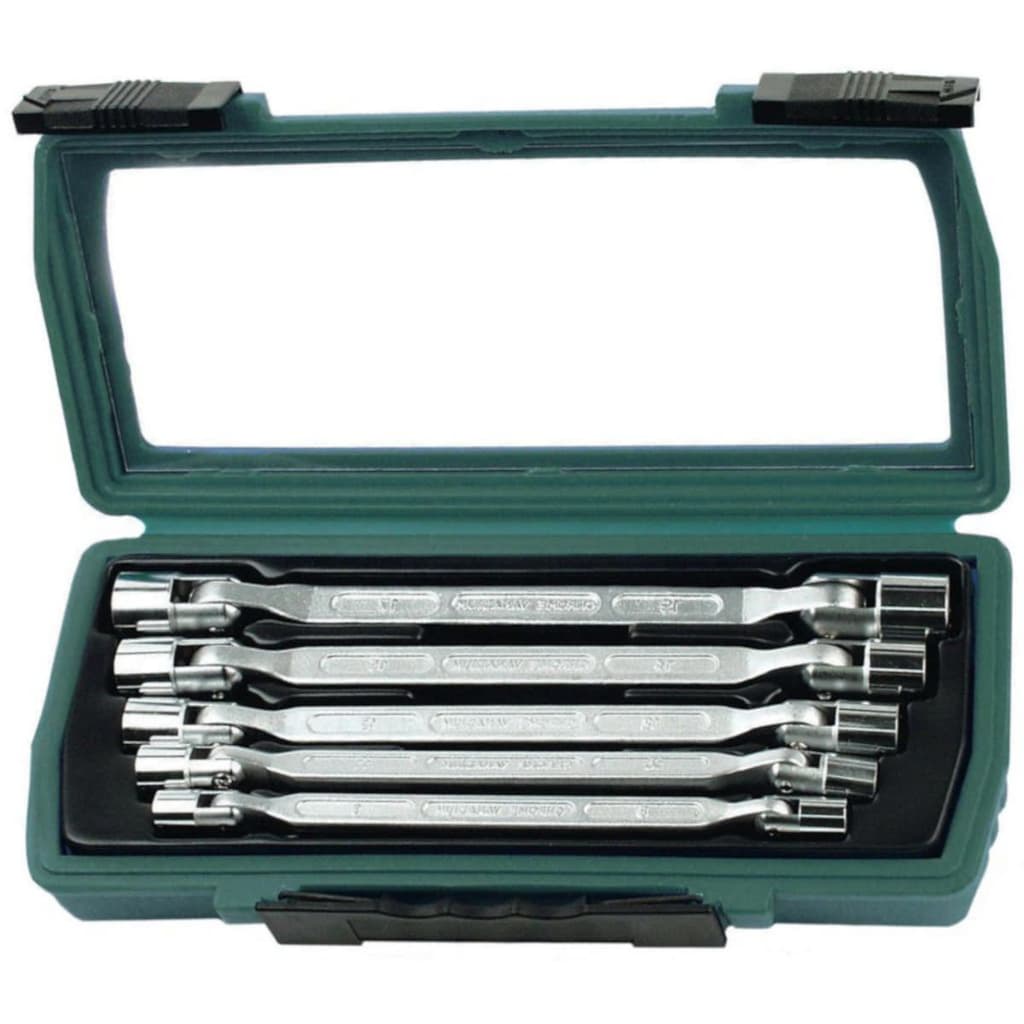 Brüder Mannesmann Five Piece Double-ended Swivel Spanner Set 19821