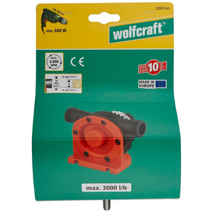 wolfcraft Drill-powered Pump 3000 l/h S=8 mm 2207000