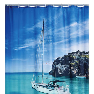 RIDDER Shower Curtain Sailboat 180x200 cm