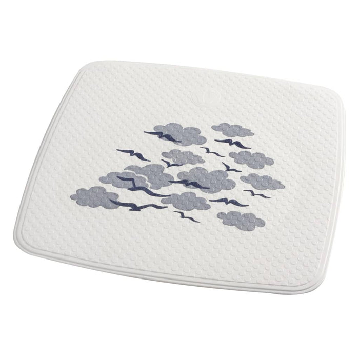 RIDDER Shower Mat Helgoland 54x54 cm White and Blue