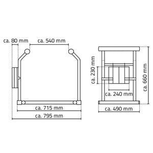 RIDDER Mobile Toilet Grab Rail White 150 kg A0110101