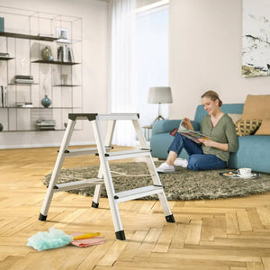 Hailo Folding Stepladder L90 Step-ke 2x3 Steps 60 cm 4443-701