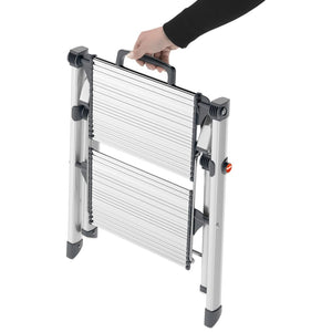 Hailo Stepladder with 2 Steps Mini Comfort 45 cm Aluminium 4310-100