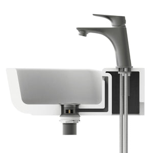 SCHÜTTE Basin Mixer BOSTON Matte Graphite