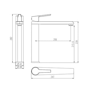 SCHÜTTE Sink Mixer VITA Matt Black