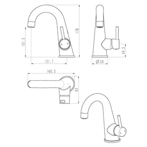 SCHÜTTE Basin Mixer PISA Chrome