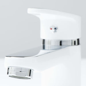 SCHÜTTE Basin Mixer Tap ALASKA White and Chrome