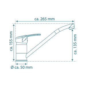 SCHÜTTE Sink Mixer DANTE Chrome