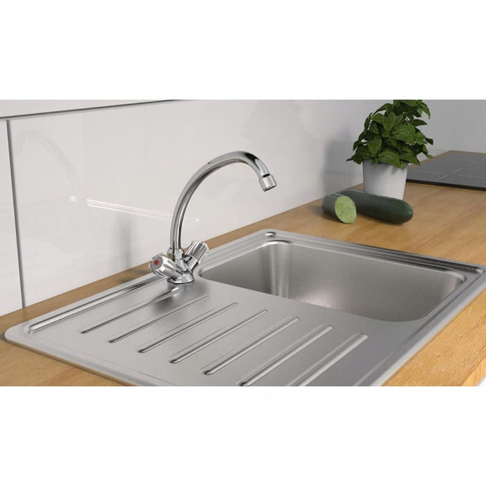 SCHÜTTE 2-Handle Basin Mixer BRILLANT Chrome