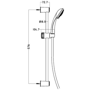 SCHÜTTE Shower Set NAPOLI Chrome