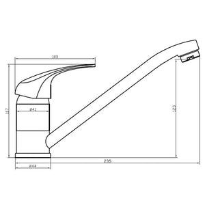 SCHÜTTE Sink Mixer ATHOS Chrome