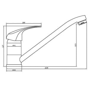 SCHÜTTE Sink Mixer SIGNO Chrome