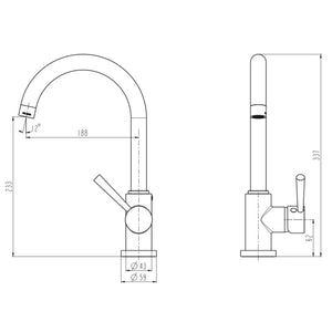 SCHÜTTE Sink Mixer CORNWALL Chrome