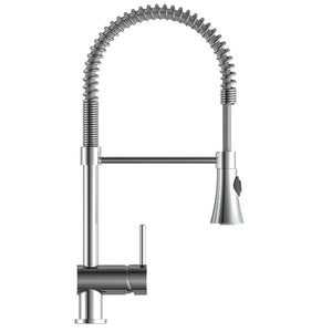 SCHÜTTE Sink Mixer with Spiral Spring CORNWALL Low Pressure Chrome