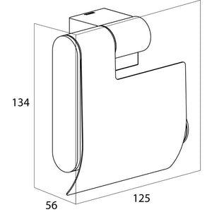 Tiger Toilet Roll Holder Nomad Chrome 249130346