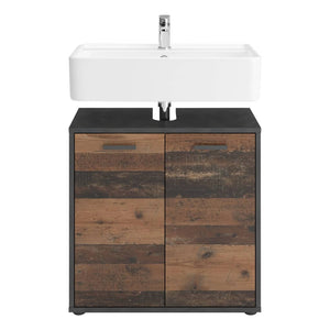 FMD Bathroom Sink Cabinet with 2 Doors Matera Old Style Dark