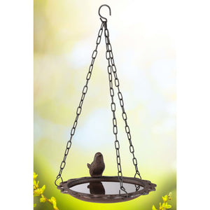 HI Hanging Bird Bath 20.5 cm Brown