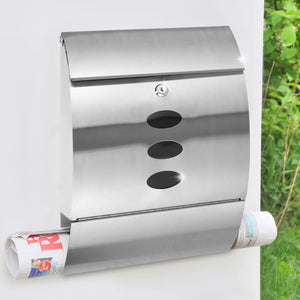 HI Letter Box Stainless Steel 30x12x40 cm