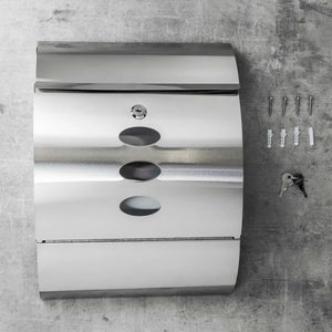 HI Letter Box Stainless Steel 30x12x40 cm