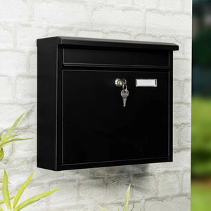 HI Letter Box Black 36x12x32 cm