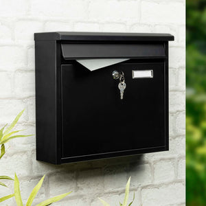 HI Letter Box Black 36x12x32 cm