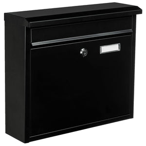 HI Letter Box Black 36x12x32 cm