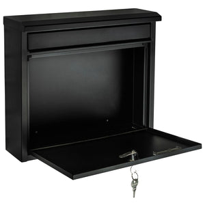 HI Letter Box Black 36x12x32 cm