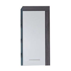 Trendteam Storage Wall Cabinet Miami White and Smokey Silver