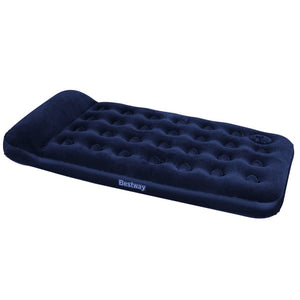 Bestway Inflatable Flocked Airbed with Built-in Foot Pump 188 x 99 x 28 cm