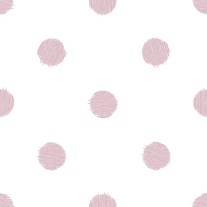 Noordwand Wallpaper Urban Friends & Coffee Dots White and Pink