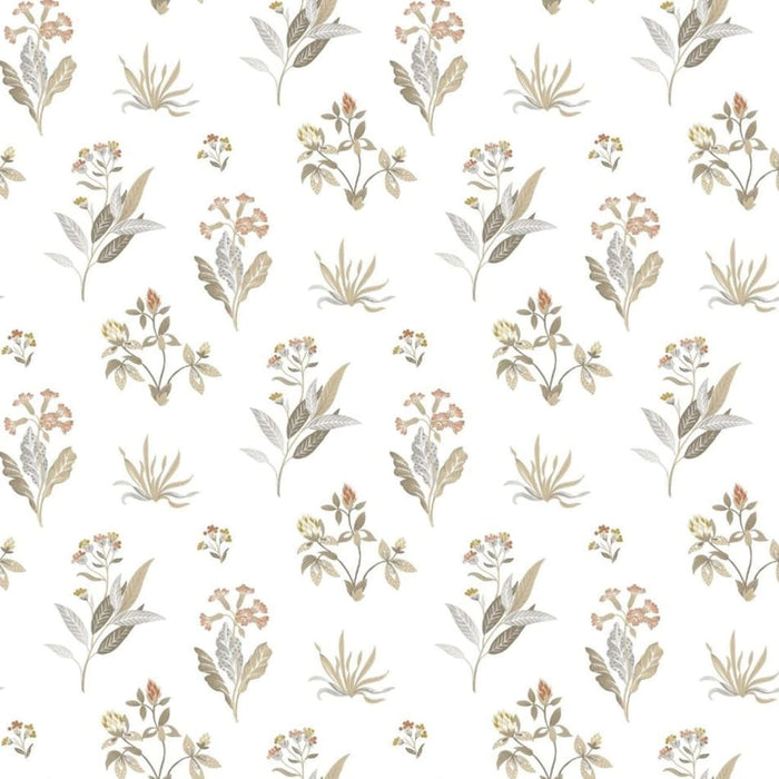 Noordwand Wallpaper Blooming Garden 6 Flowers and Plants White and Grey