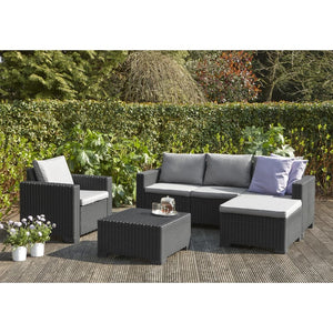 Allibert Outdoor Ottoman California Grey