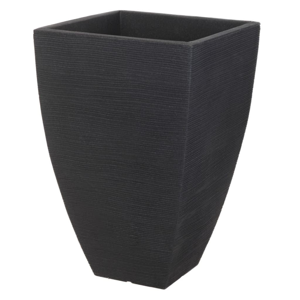 ProGarden Flower Pot Ribbed Quadrilateral 43 cm Anthracite