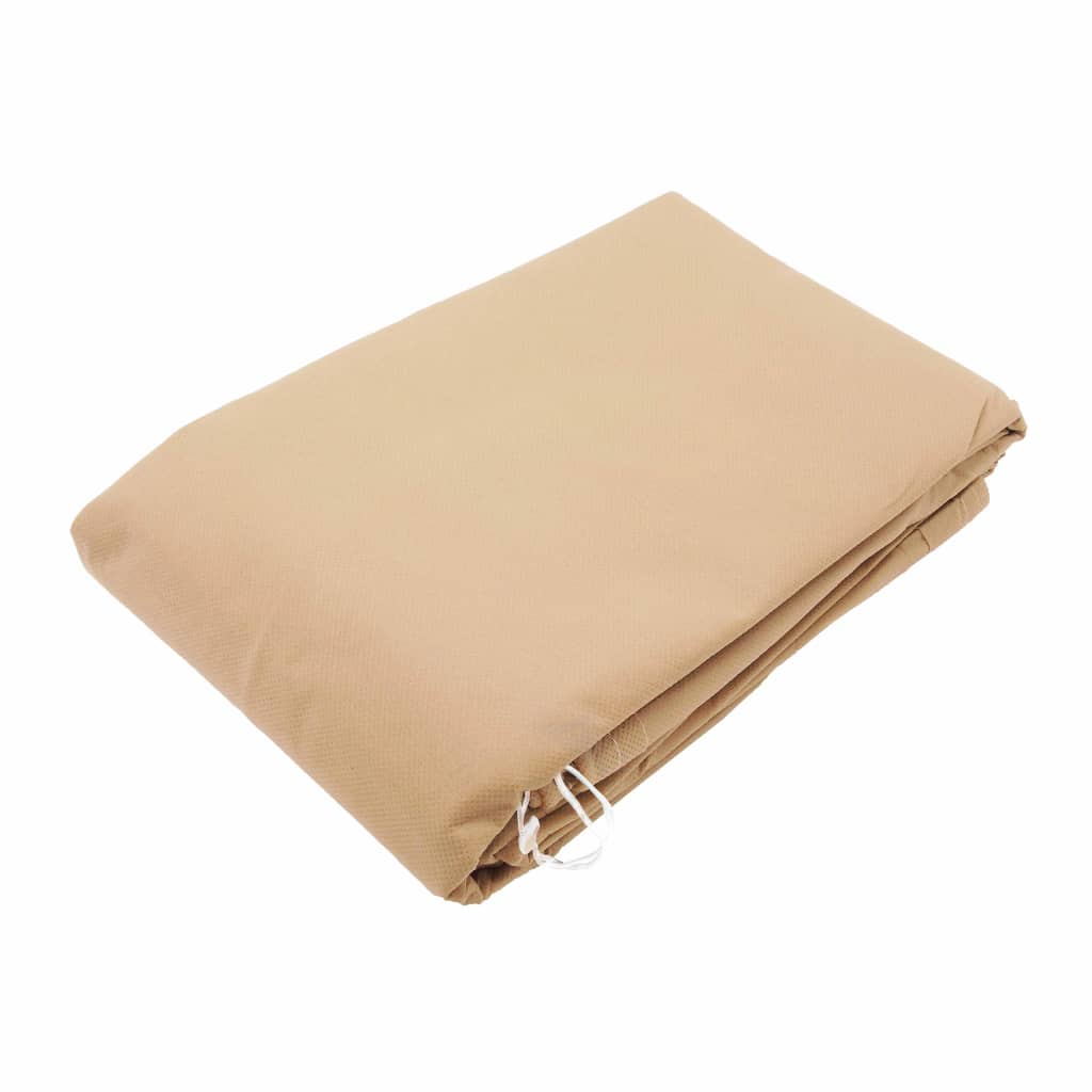 Nature Winter Fleece Cover with Zip 70 g/sqm Beige 2x1.5x1.5 m