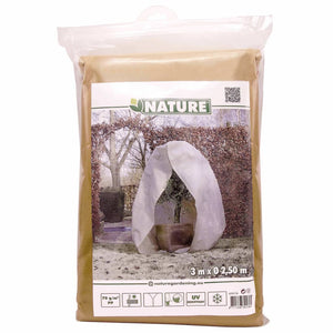 Nature Winter Fleece Cover with Zip 70 g/sqm Beige 3x2.5x2.5 m