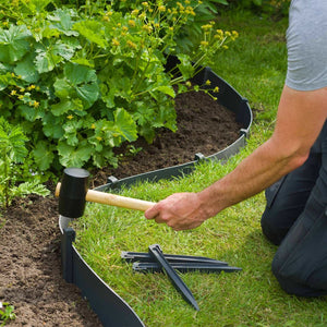 Nature Garden Border Edging 0.15x10 m Black