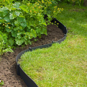 Nature Garden Border Edging 0.15x10 m Black