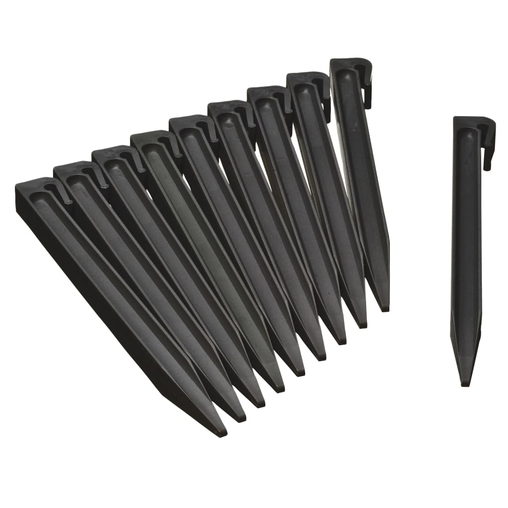 Nature Garden Anchor Pegs 10 pcs Black