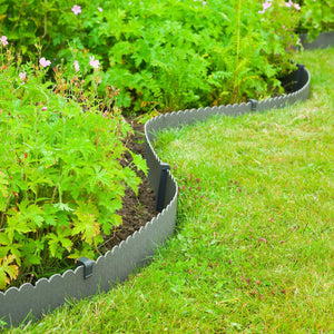 Nature Decorative Garden Border Edging 0.13x12 m 3 mm Grey