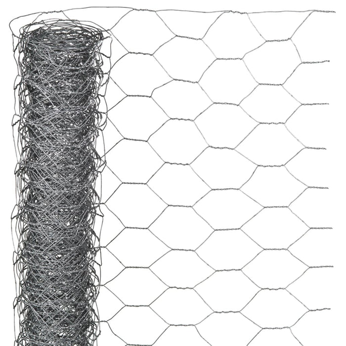 Nature Wire Mesh Hexagonal 1x10 m 25 mm Galvanised Steel