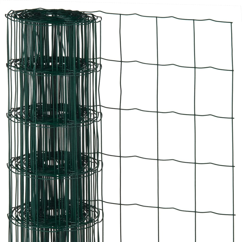 Nature Wire Mesh Rectangular 0.8x10 m Plastic Coated Steel Green