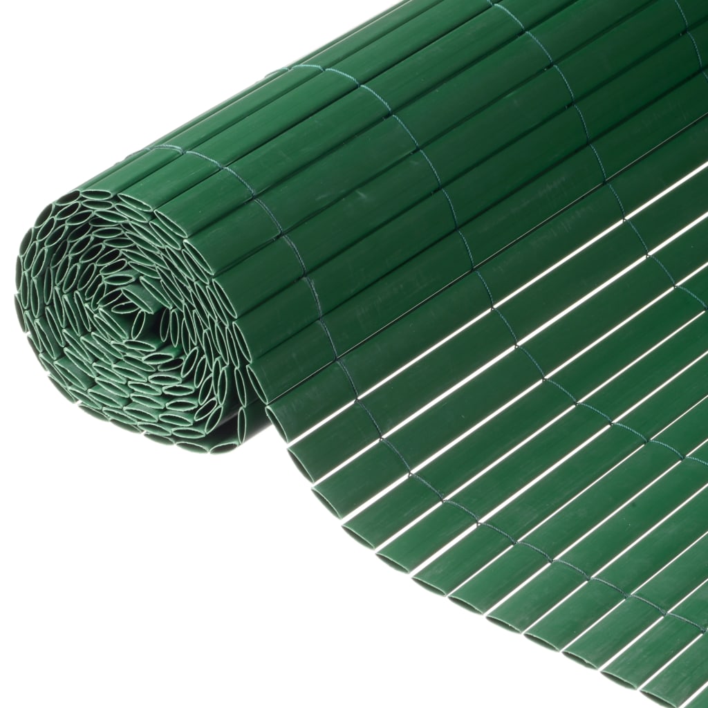 Nature Double Sided Garden Screen PVC 1.5x3m Green